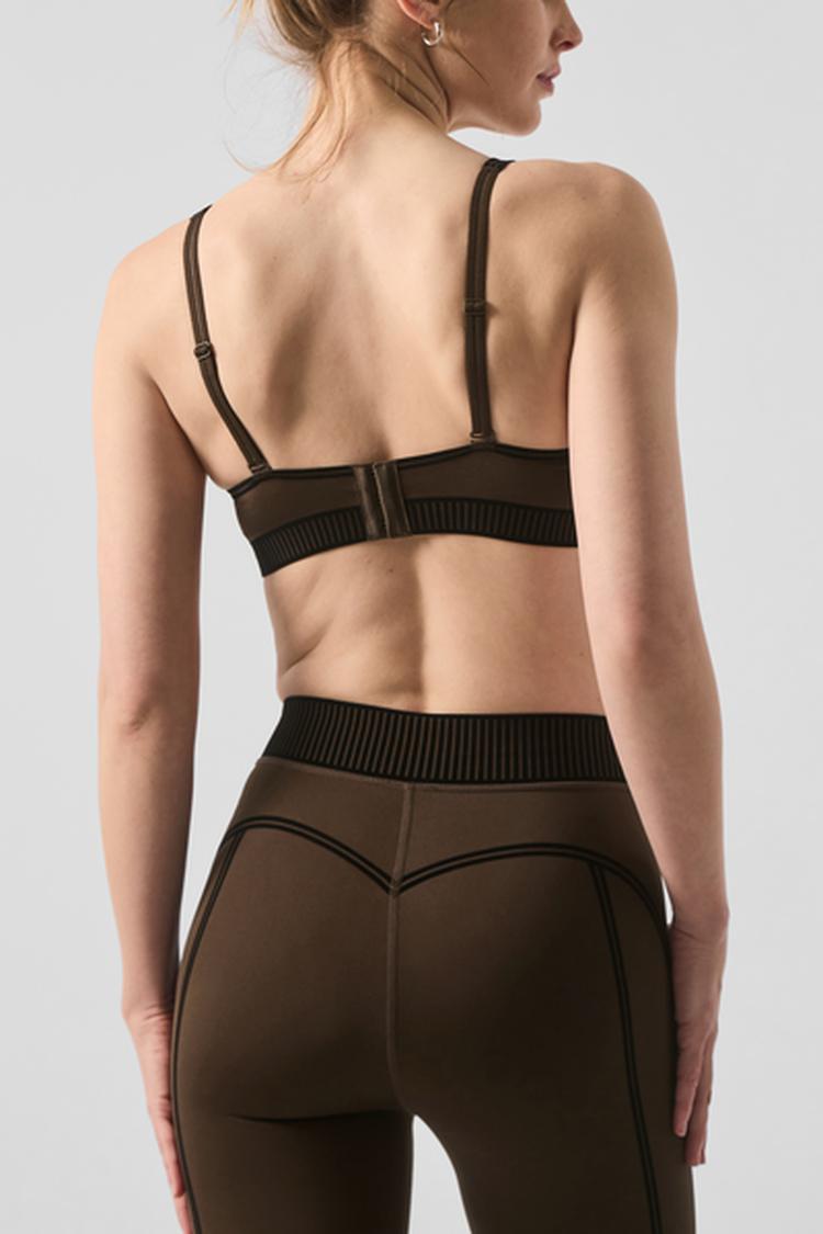 Airlift High-Waist Line Up Legging - Espresso