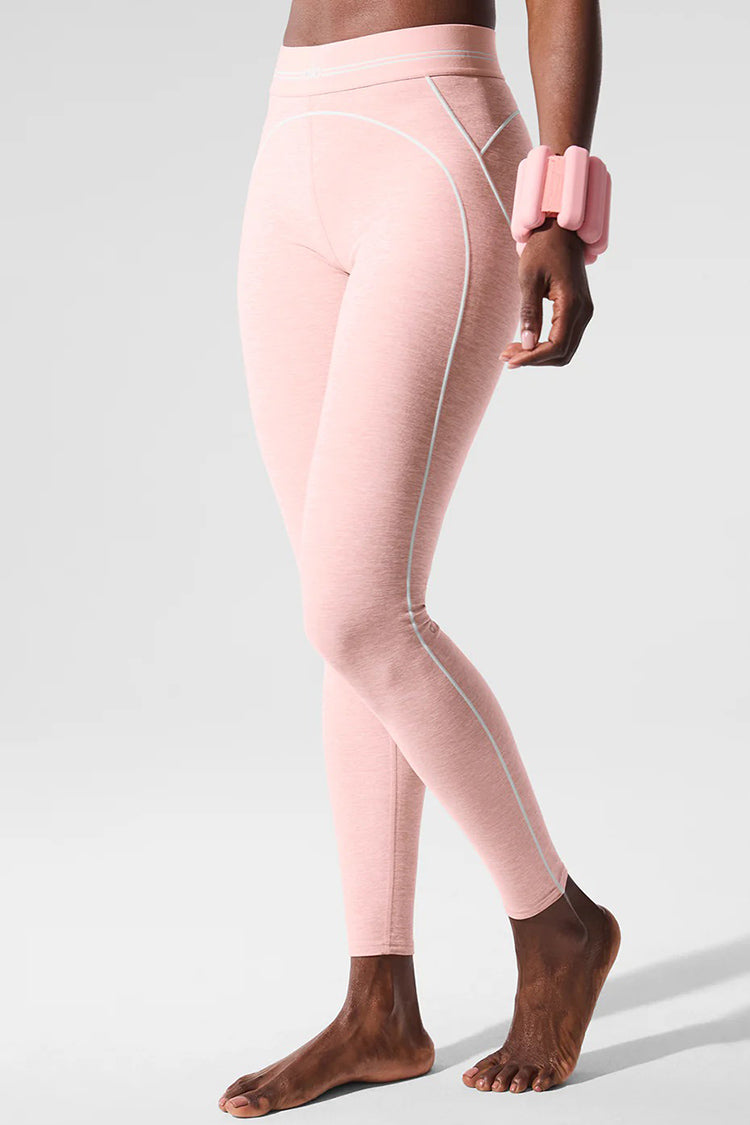 Airbrush High-Waist Heart Throb Legging - Pink Quartz Heather