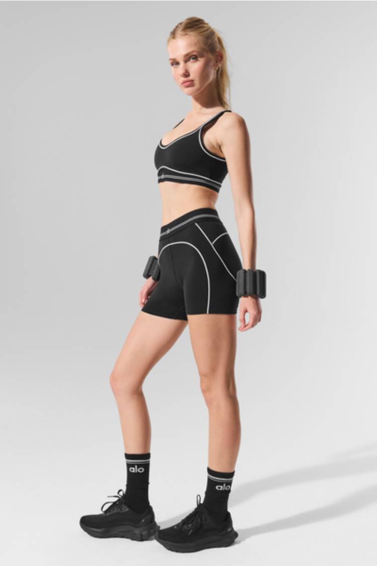 AIRBRUSH HEART THROB SHORT - Black