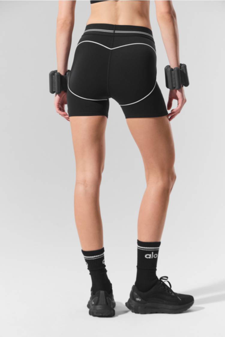 AIRBRUSH HEART THROB SHORT - Black