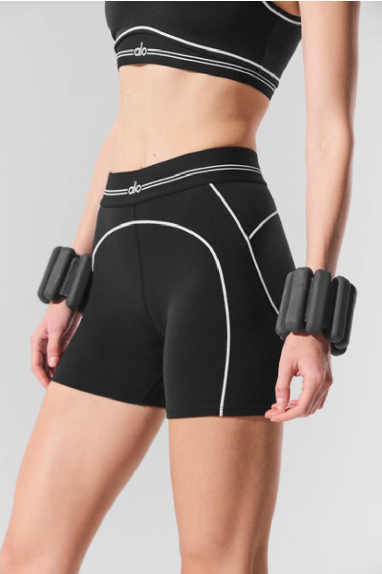 AIRBRUSH HEART THROB SHORT - Black