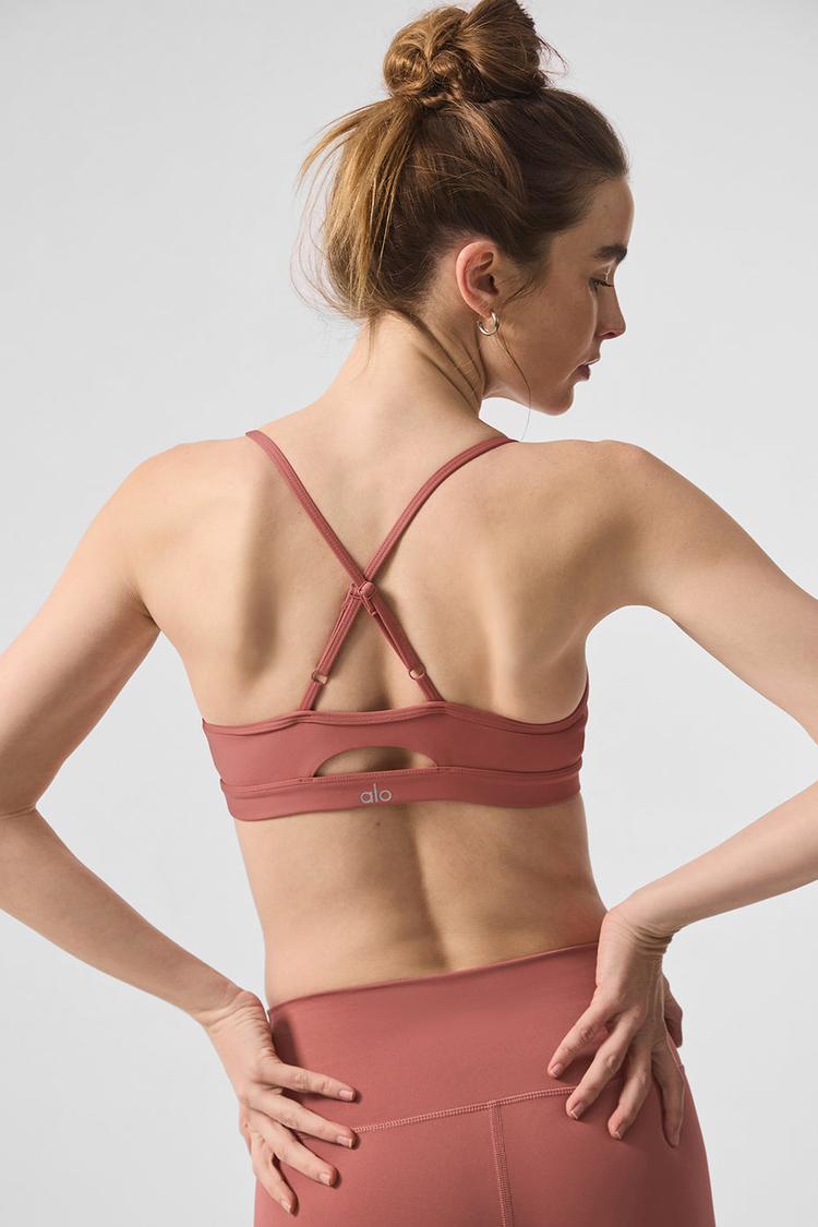 Airlift Intrigue leggings + bra  - SET - Soft terracotta