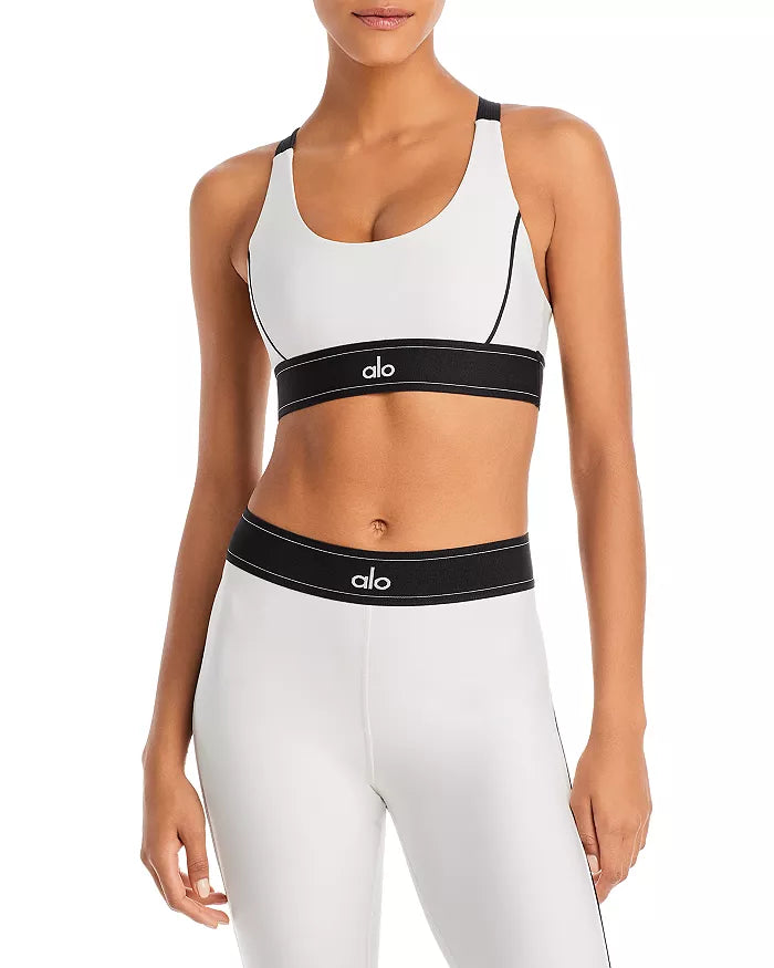 Airlift High-Waist Suit Up Legging - White/Black