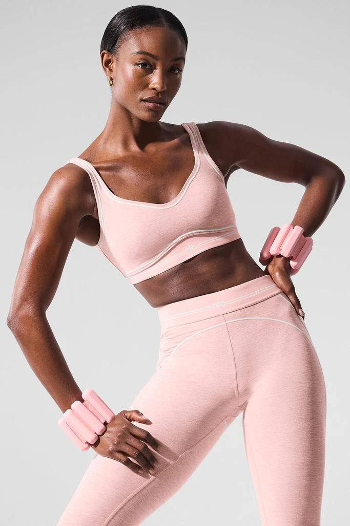 Airbrush High-Waist Heart Throb Legging - Pink Quartz Heather