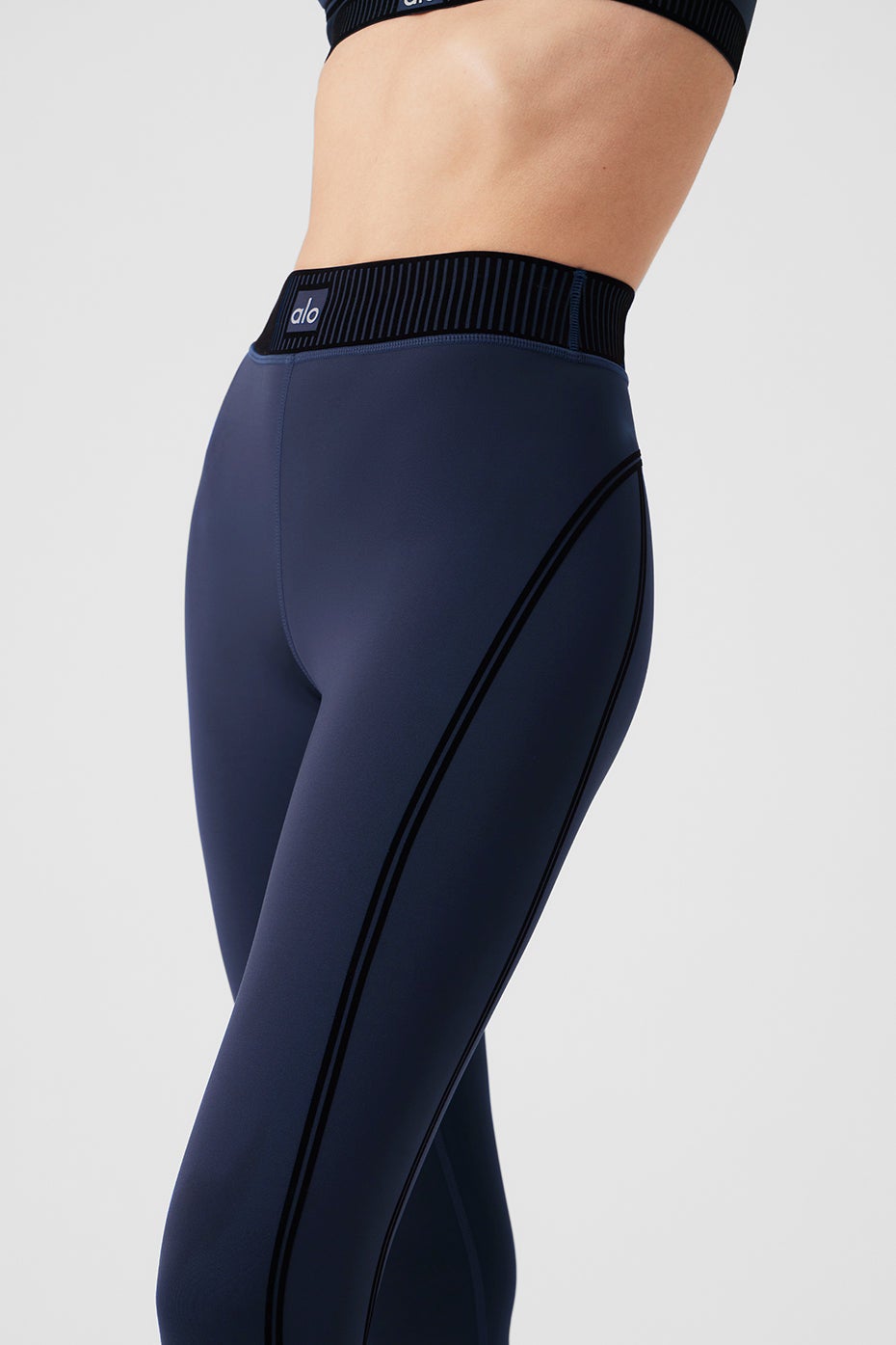 Airlift High-Waist Line Up Legging - Navy