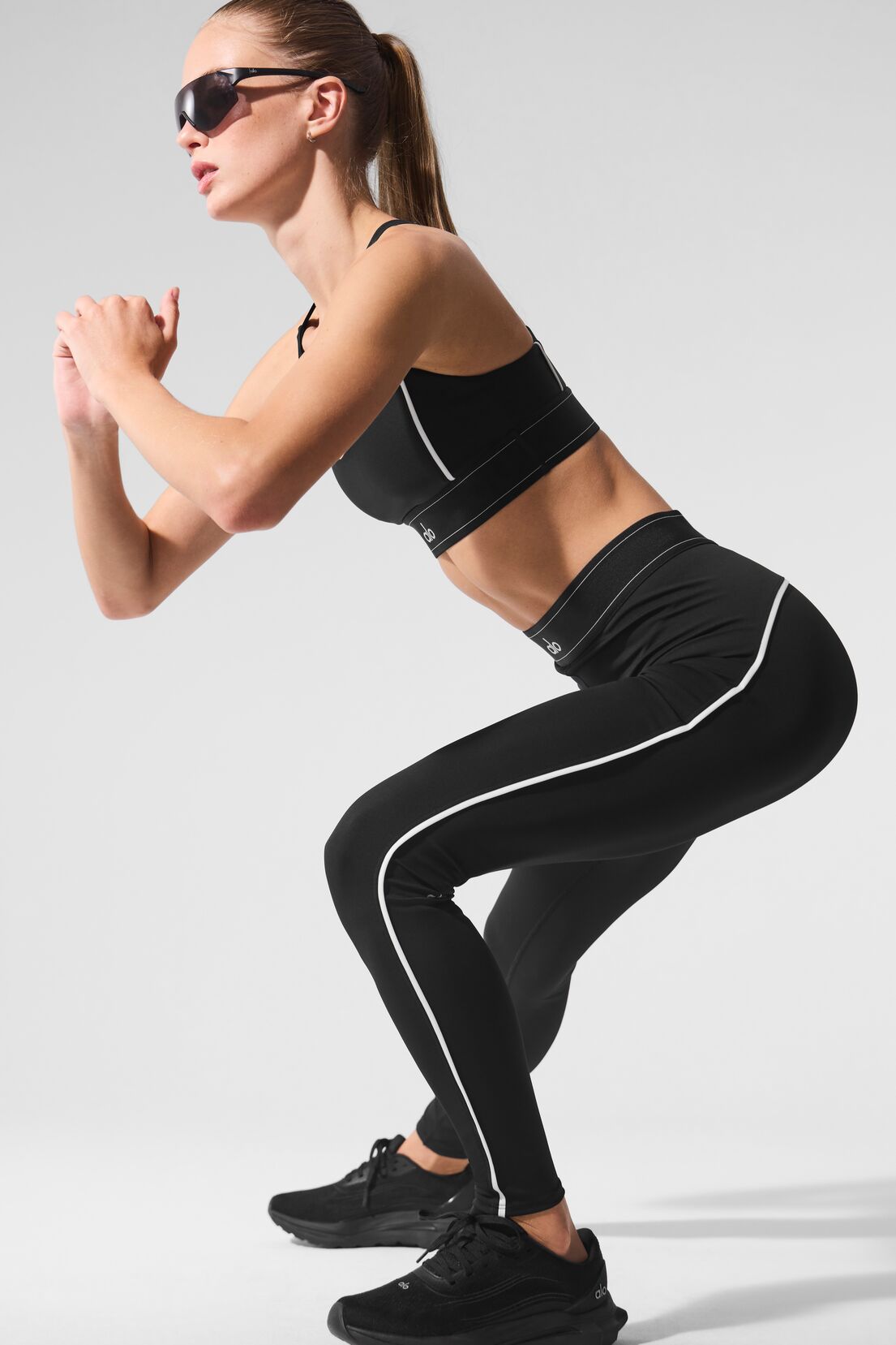 Airlift High-Waist Suit Up Legging - Black/White